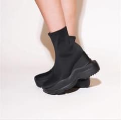 YELLO TOKYO BLACK DOUBLE SNEAKER Mサイズ - メルカリ
