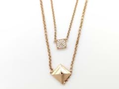 HERMES クルー ドゥ H2 ダイヤ PG 750 16.9g ネックレス - メルカリ