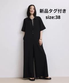 新品】アダムエロペ ポロシャツオールインワン ブラック 38 M - メルカリ