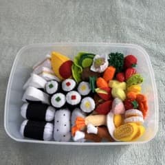 フェルト製 おままごと お弁当セット ハンドメイド⑥のサムネイル
