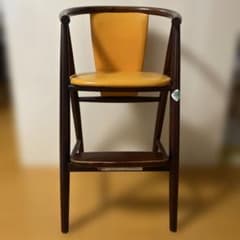 飛騨産業 キツツキマーク アンティーク ベビーチェア ハイチェア