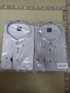 メンズ ドレスシャツ 長袖 4L 2枚セットのサムネイル