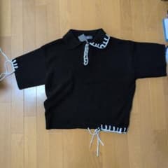 CLEL ブラック ポロシャツ Sサイズのサムネイル
