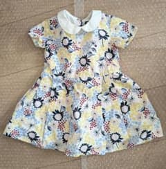 【TOMMY】花柄襟付きワンピース 75cmのサムネイル