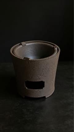 鋳鉄製茶道具 円筒形火鉢 涼炉 鉄瓶用 工芸品 - メルカリ