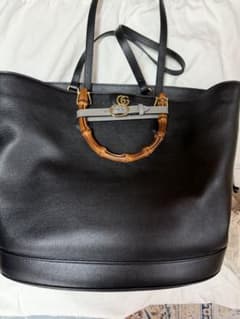 最終お値下げ！GUCCIバンブーダイアナバケツ 新品未使用のサムネイル