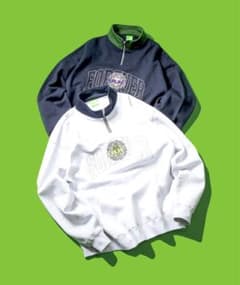 HUF ハーフジップ　ライトグレーのサムネイル