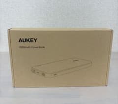 PSEマークあり　10000mAh Aukey モバイルバッテリー　ブラックのサムネイル