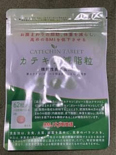 新品　未開封　カテキン減脂粒　62粒　サプリメント　送料無料のサムネイル