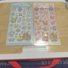 포켓몬 투명 씰 2 시트 세트