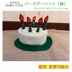 すのチル BIGぬいぐるみ バースデーハット 緑ver 阿部亮平 - メルカリ