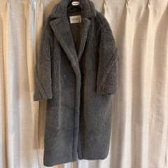 MaxMara テディベア ロングコート グレー XS - メルカリ