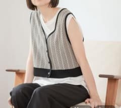 【nico and…】2WAY 柄ショートベストのサムネイル