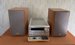 ONKYO CD Receiver CR-D2 Unit, Speakers, and Remote Control (Working Condition) Set