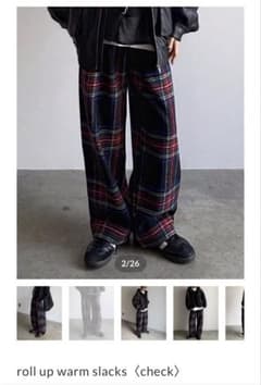 ARULLE roll up warm slacks〈check〉 size1のサムネイル