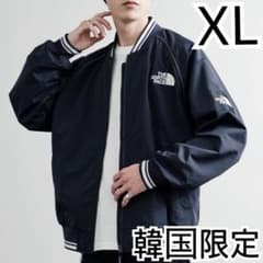 M＊ダークネイビー　紺＊オレマ　MA-１　ジャケット＊ノースフェイス＊韓国限定 XL＊ダークネイビー 紺＊オレマ MA-1 ジャケット＊ノースフェイス