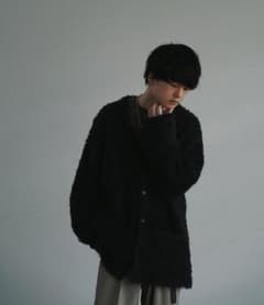 Lidnm  FEATHER YARN LOOSE CARDIGANのサムネイル