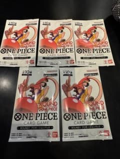 未開封ONEPIECEカードゲーム ラウンドワン プロモーションパック 5パックのサムネイル
