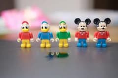 希少 ディズニー ダイヤブロック ミッキー ドナルド 5点80年代 廃盤のサムネイル