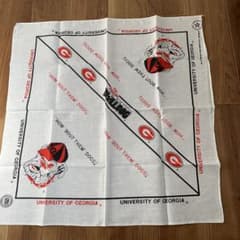 バンダナ　university of georgia 2枚セットのサムネイル