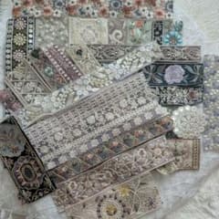 ハギレ25本セット　インド刺繍リボンのサムネイル