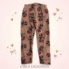 babyGAP ディズニー ミニー レギンス 100cm キャメルブラウン 総柄のサムネイル