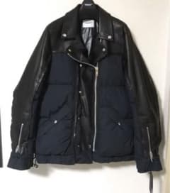 激レア‼️undercover x sacai レザーダウンジャケット - メルカリ
