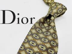 【極美品】Christian Dior 高級シルクネクタイ ペイズリー柄