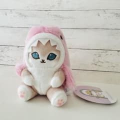 【即日発送】mofusand パステルサメにゃんマスコット ピンク タグ付き