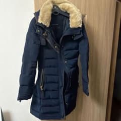 ZARA BASIC ダウンジャケット ネイビー - メルカリ