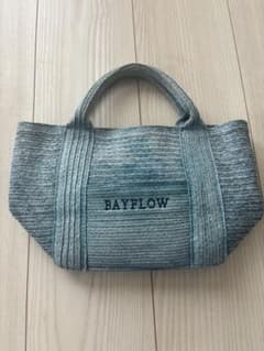 BAYFLOW ストライプ トートバッグ デニム柄　希少のサムネイル