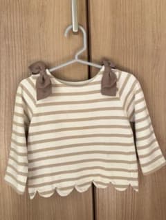 petit main ボーダー長袖トップス 90cmのサムネイル