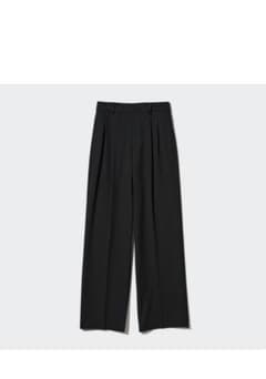 ユニクロ　タックワイドパンツ（ツータック・丈標準69～71cm）レディース展開のサムネイル