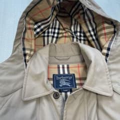 90s Burberry's ベージュ ライナー、フード付き コート Lのサムネイル