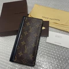 売り切り！ルイヴィトンモノグラムマカサー　長財布 イニシャル有りカード札小銭入れ 売り切り！ルイヴィトンモノグラムマカサー 長財布 イニシャル有り