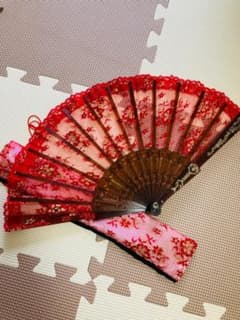 鮮やか　艶やか　扇子　扇　フラメンコ　バレエ　夏　うちわのサムネイル