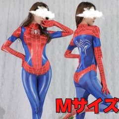 ○M사이즈 전신 스타킹 스파이더맨 레드 레드 코스프레 c