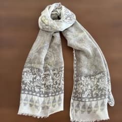 ETRO エトロ シルクスカーフ ペイズリー グレー系 イタリア製 - メルカリ