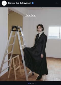 foufou フーフー denim super tuck skirtのサムネイル