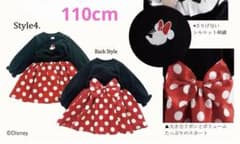 美品　RELA ミニー　ドット水玉ワンピース　110cmしまむら ハロウィン仮装のサムネイル