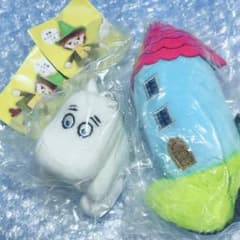 【新品未使用】　ムーミン ぬいぐるみマスコット３　困り顔 ムーミンやしき