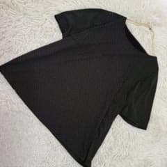 Leilian ドット柄ブラウス ブラック 13号 キレイめ オシャレ 着回し 