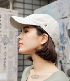 新品nikoand... ×newhattanキャップ ベージュのサムネイル