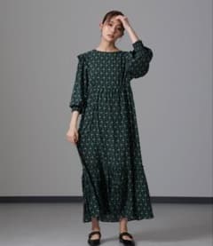 サークルフラワープリントワンピース　ナノユニバースのサムネイル