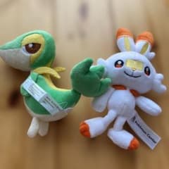 ポケモン　ツタージャ　ぬいぐるみ　セット　まとめ売り 値下げ ポケモンfit ぬいぐるみ ツタージャ・ヒバニー セット - メルカリ