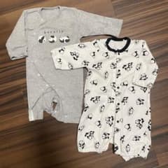 パンダ柄ロンパース 50-60cmのサムネイル