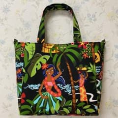 アレキサンダーヘンリー ハンドメイド 横マチ付きミニトートバッグ