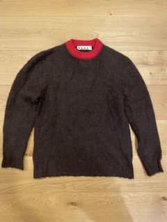 MARNI ブラウン・レッド ニットセーター - メルカリ