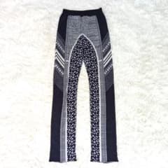 未使用級✨ Mame Kurogouchi ニット レギンス スリムパンツ 総柄