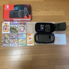 任天堂 SWITCH バッテリー強化版 箱付美品 ソフト7本セット おまけ付き
